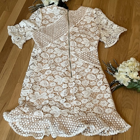 Little White Lace Dress - Picture 3 of 6